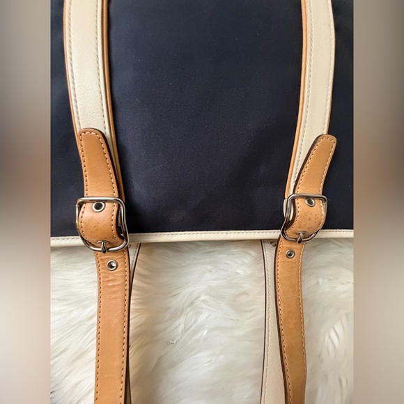 Coach Navy and Tan Tote Bag - Picture 10 of 12